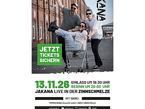 JaKaNa, About Indigo und Peters Beine 3 Bands, 3 Stile, ein gemeinsames Konzert, rockig, popig, folkig, INDIE…