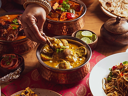 Warme indische Herbstküche