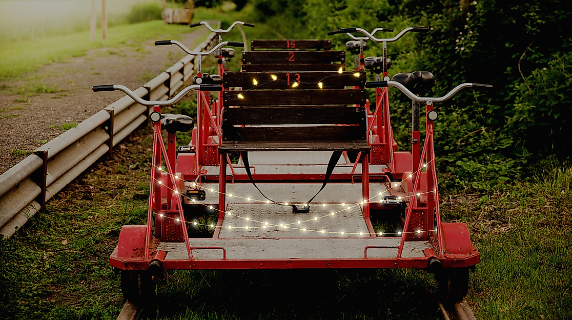 Halloween-Fahrt mit der Naturpark-Draisine