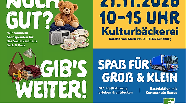 Noch gut? Gib's weiter! - Gemeinsam Gutes Tun und Ressourcen schonen.