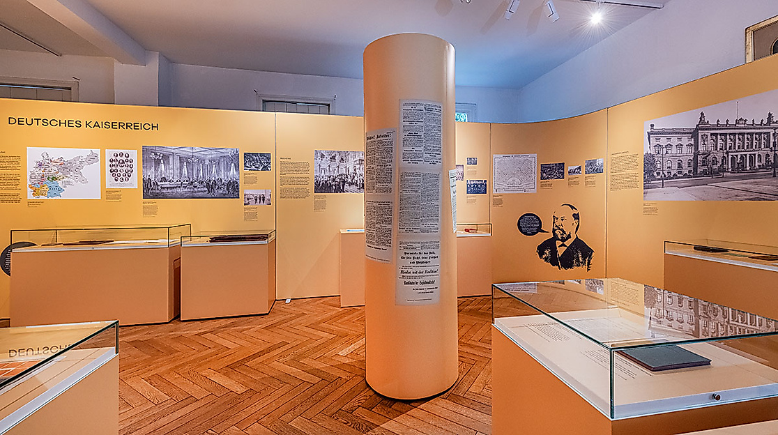 Blick in die Sonderausstellung im Bismarck-Museum Friedrichsruh