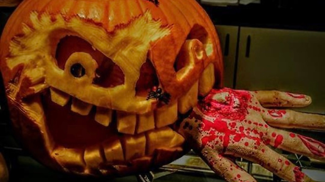 Gruselige Fratzen, blutige Hände und jede Menge Halloween-Stimmung – in unserer SCHRECKENSBUCHT lauert der Schrecken an jeder Ecke!