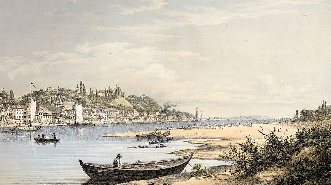 Ansicht von Lauenburg, 1859