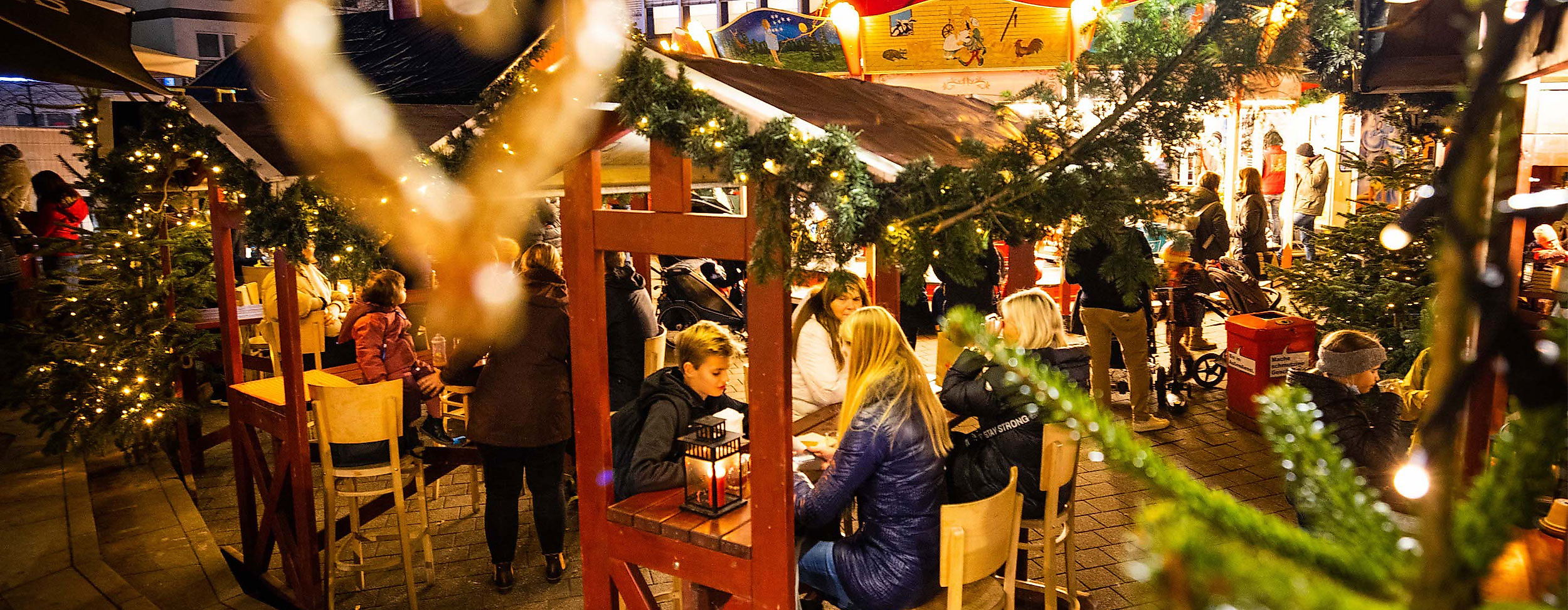 Auf dem Weihnachtsmarkt Osterstraße