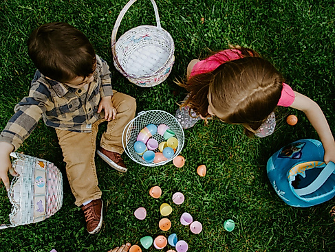 Ostereiersuche in der Festung Grauerort
