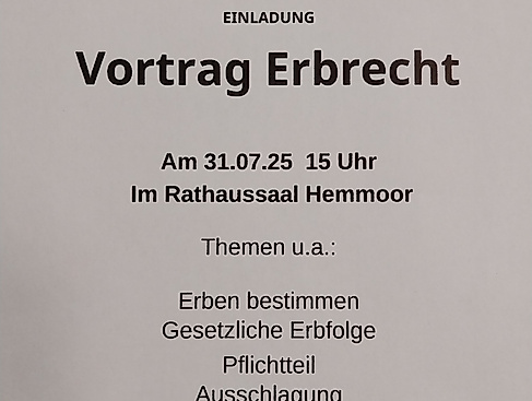 Vortrag Erbrecht 31.07.2025