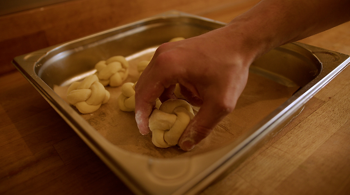 Zubereitung von Brioche im haebel
