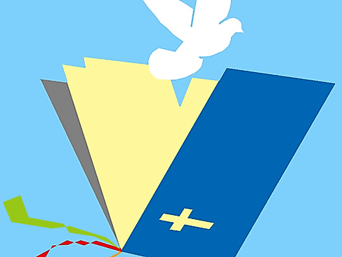 Tauffest an Pfingstsonntag auf dem Kirchplatz