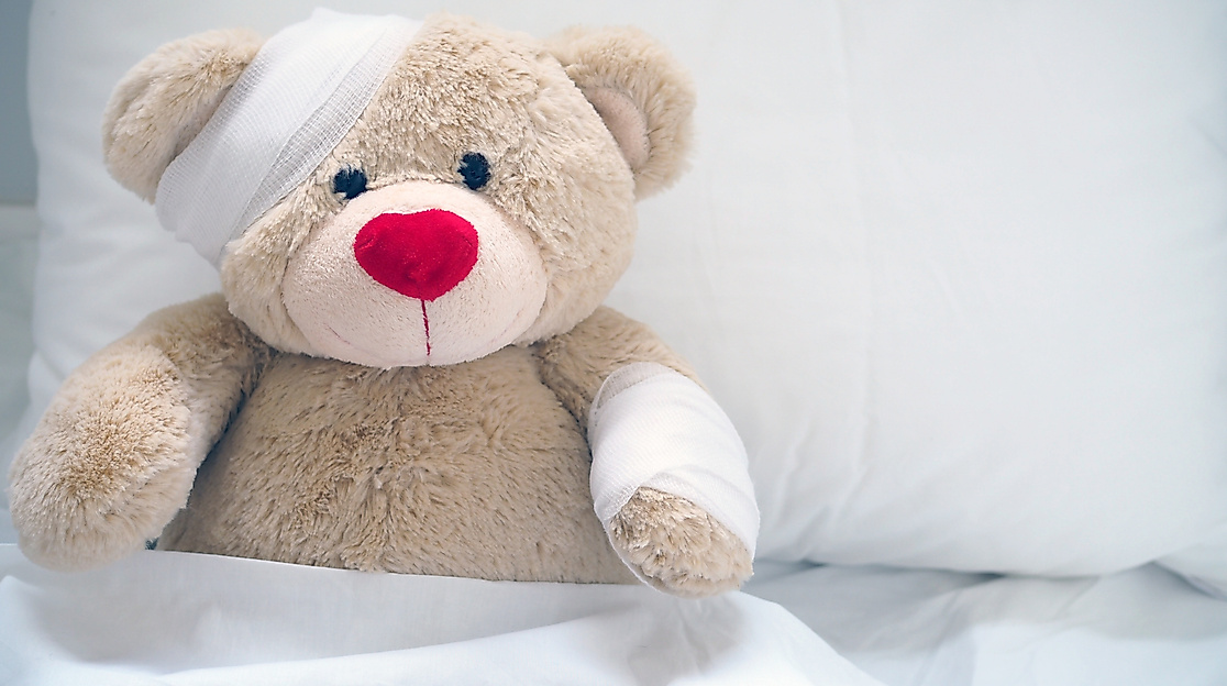 Teddyklinik auf dem Markt am Rathaus