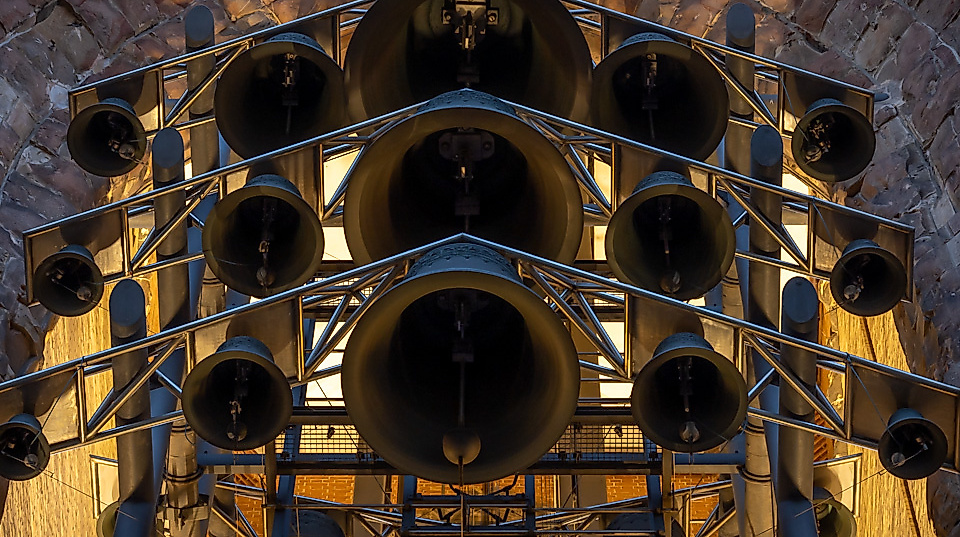Die Glocken des Carillons vom Mahnmal St. Nikolai