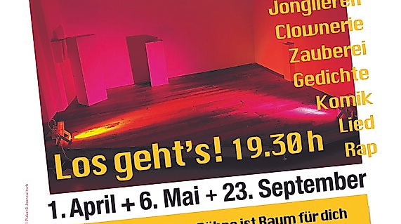 Offene Bühne Rahlstedt: 4 qm. Los geht?s!