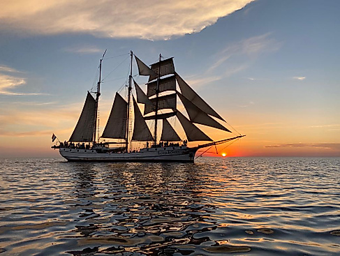 Komm an Bord der "Loth Lorien", einer der schönsten Traditionssegler in der Ostsee.