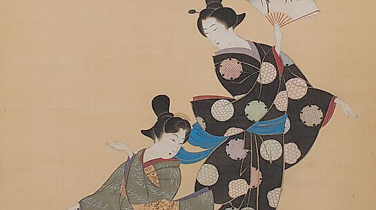 Museum für Kunst und Gewerbe_MKG_InspirationJapan_SuzukiKiitsu_Tänzerinnen_Hängerolle_EdoZeit_1Hälte_19 Jh_Foto_MK&G_TobiasEckmann_739339-JPG 1200 px _ 72 dpi.jpg