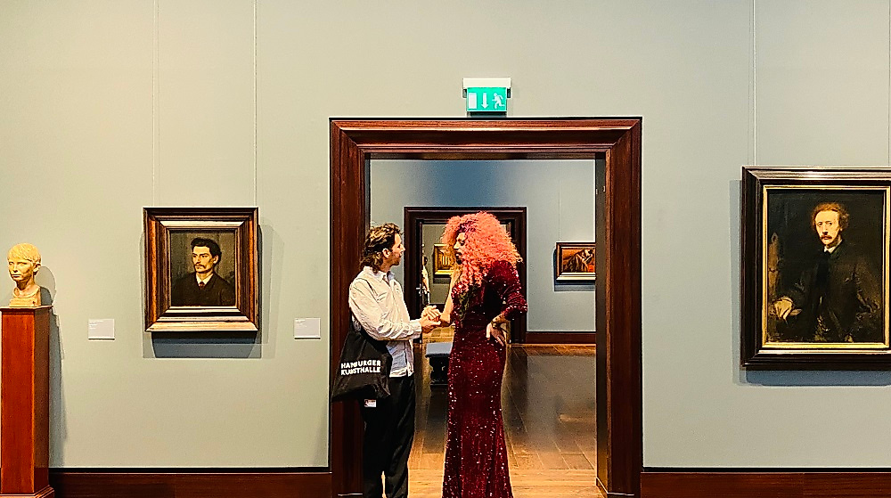 Dragfuehrung mit Lady Sasha in der Hamburger Kunsthalle, 2023