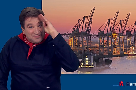 The Port of Hamburg in International Sign Language