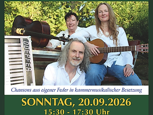 Tonage-à-trois - Chansons aus eigener Feder in kammermusikalischer Besetzung - Hutkonzert