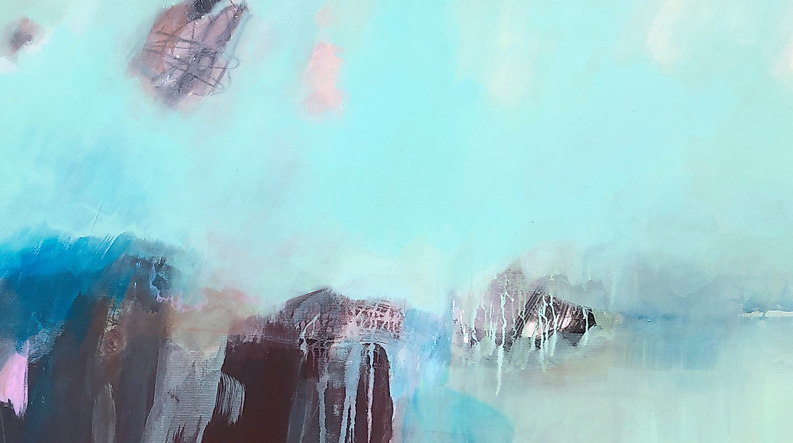 newhorizons , 100 x 180 cm, Acryl auf Leinwand (Ausschnitt)