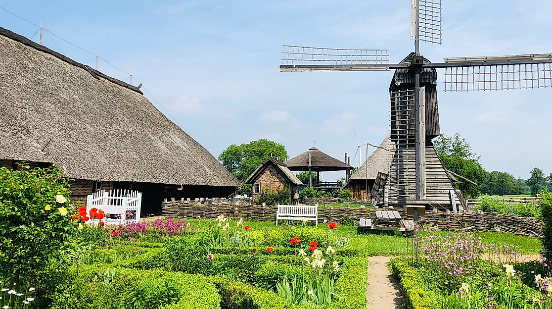 Gartenansicht vor dem Rieck Haus