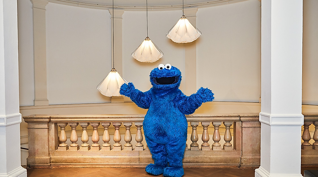 Das Krümelmonster im Museum für Kunst und Gewerbe