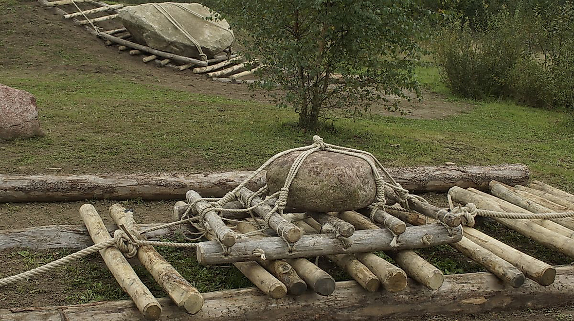 Steinzeitpark Dithmarschen: Steintransport