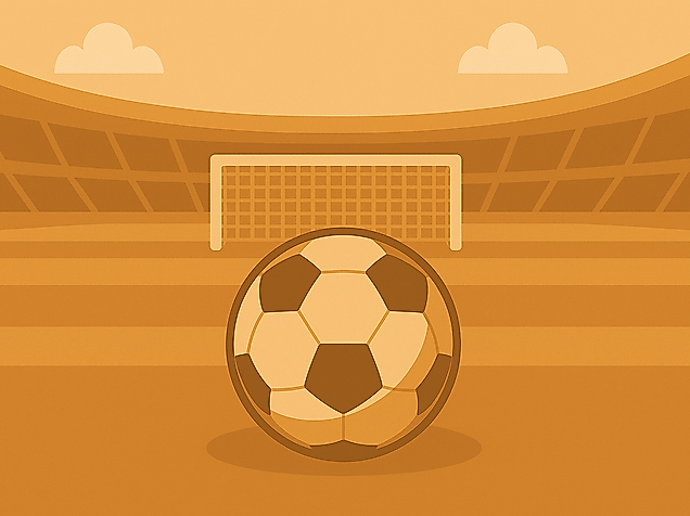 Fußballstadion in braun