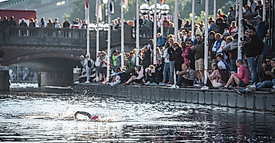 IRONMAN Zuschauer Alster