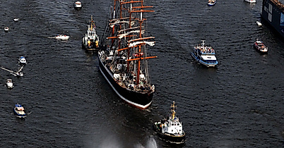 Große Auslaufparade