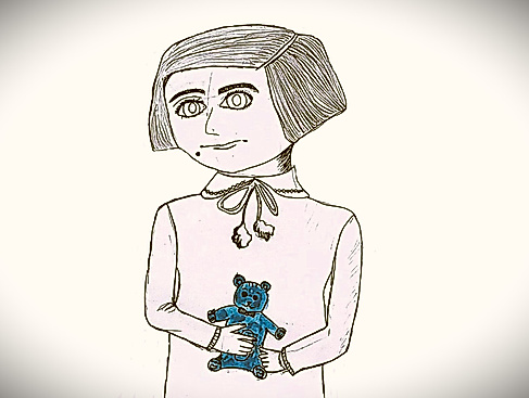 Arbeit der Schülerin Anastasia, wurde zum Titelbild der Ausstellung