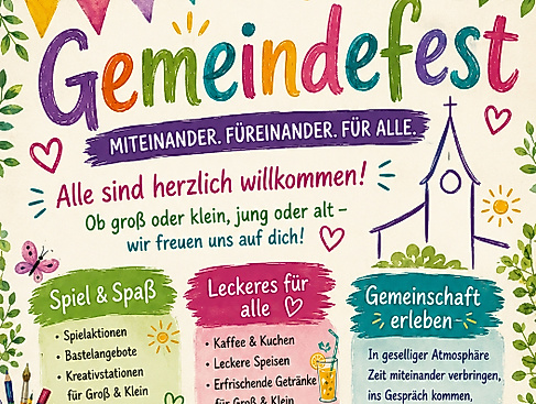 Gottesdienst für KLEINE und große mit Gemeindefest in der Pauluskirche