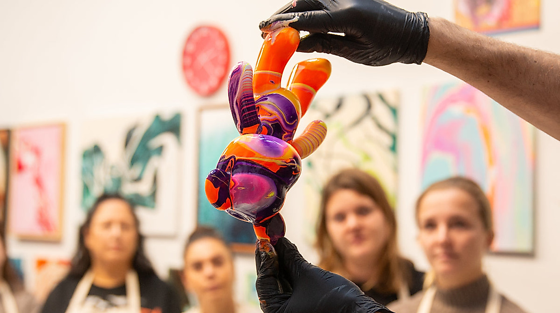 Paint your Bear workshop Prozess kurs