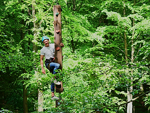 KIetterschlange schnurstracks Kletterpark