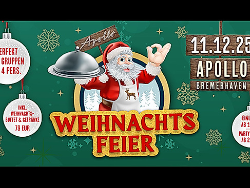 Weihnachtsfeier im Apollo Bremerhaven