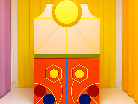 Ana Kostova  Innere Landschaft, 2025, Acryl auf MDF, 175 x 105 cm  Ana Kostova