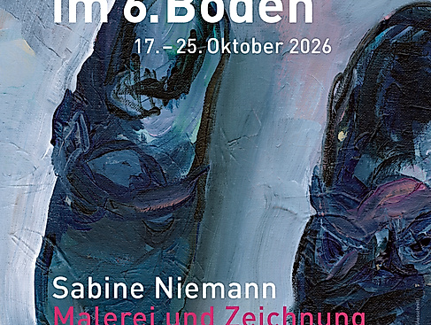 Ausstellungsplakat (Sabine Niemann, „Ihre Hausschuhe“, 2026 (Ausschnitt)