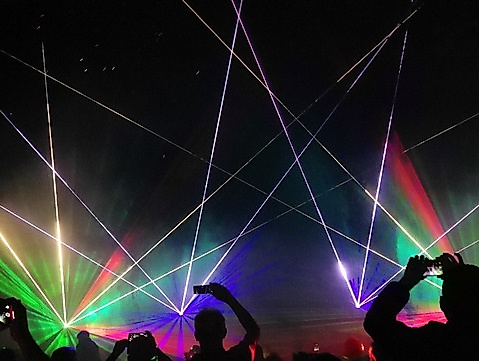 Kurparkfest mit Lasershow