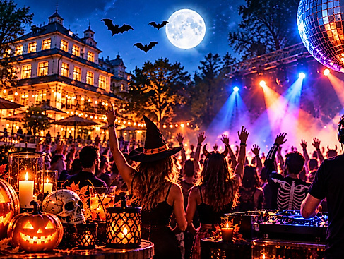 Zeitlos Halloween-Party