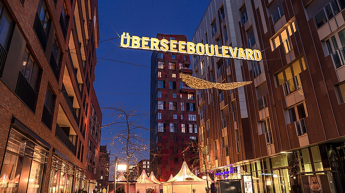 Christmas market at the HafenCity