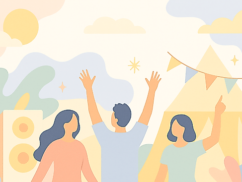 Festival in Pastellfarben