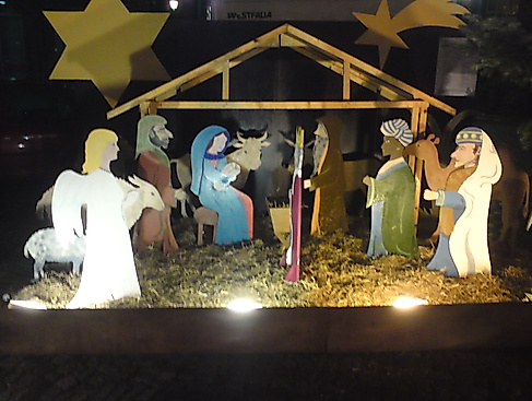 Die Holzkrippe der Falkenbergkirche