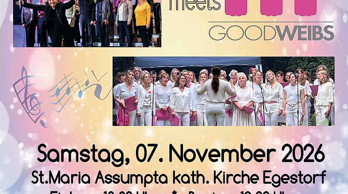 Mitreißendes Doppelkonzert - Popchor Egestorf meets GOODWEIBS