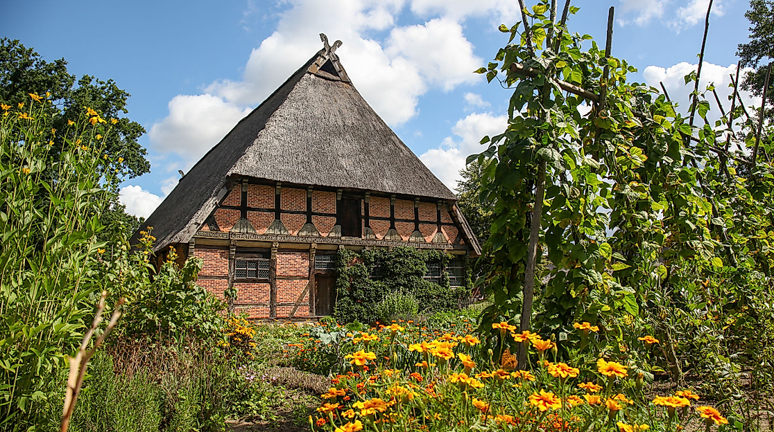 Brümmerhofgarten im Museumsdorf Hösseringen