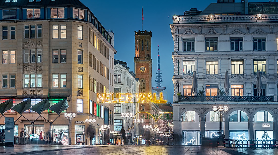 Neuer Wall Hamburg zur Weihnachtszeit