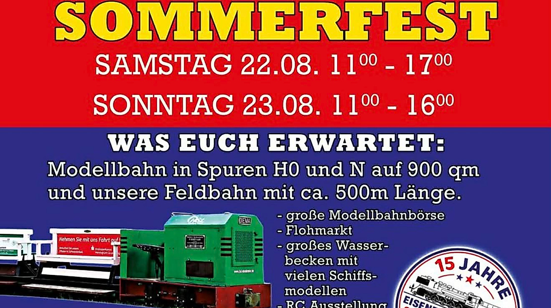 Sommerfest der Eisenbahnfreunde Schwarzenbek e.V.