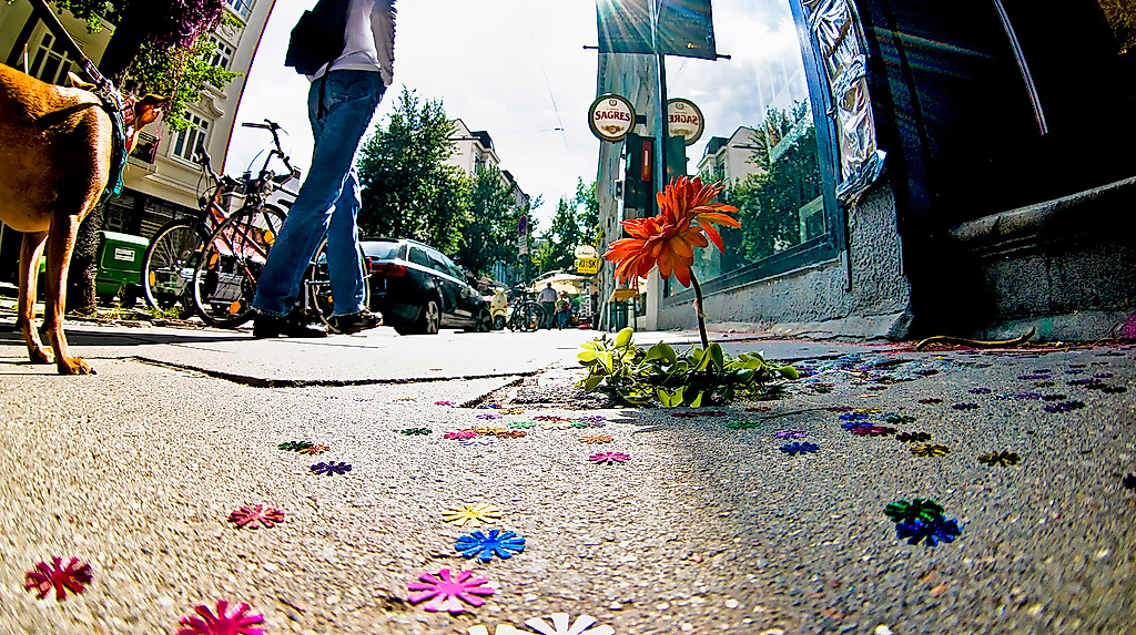 Lange Reihe Straßenszene, Stadtteilführung St. Georg