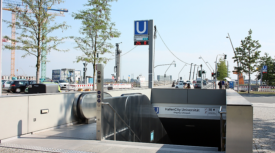 Treffpunkt: U-Bahnhof HafenCity Universität