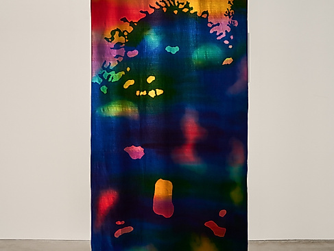 Ulla von Brandenburg: Kakémono VII, 2024–2025, courtesy of the artist and Art : Concept, Paris; Galerie Meyer Riegger, Berlin/Karlsruhe; Pilar Corrias Gallery, London; Produzentengalerie Hamburg