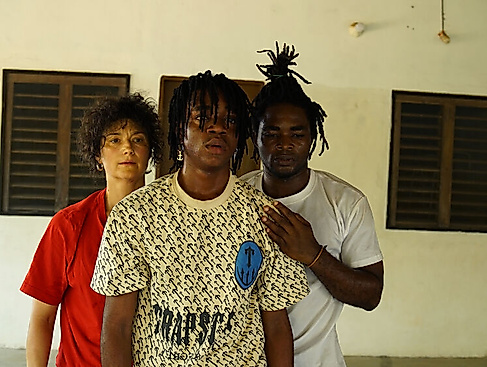 Dagmar Bock, Frimousse Yacobi & Nicolas Bertrand Kakanou, Foto: Dyugo Bostanci