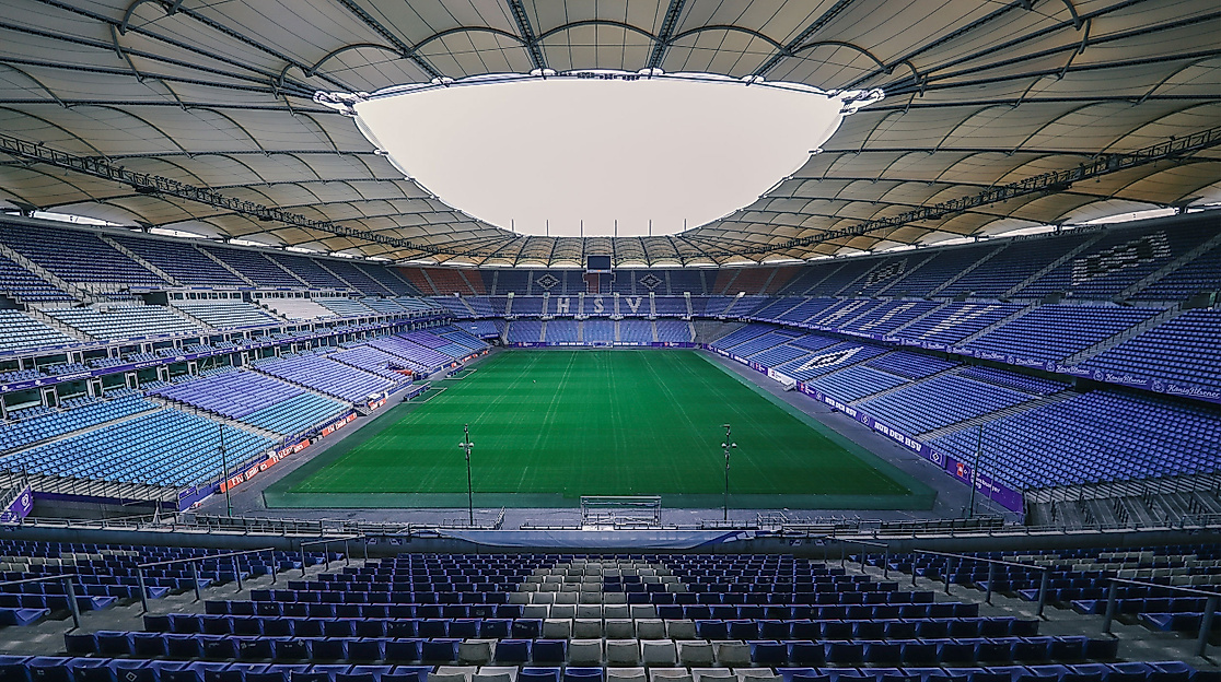 Tribüne des Volksparkstadions