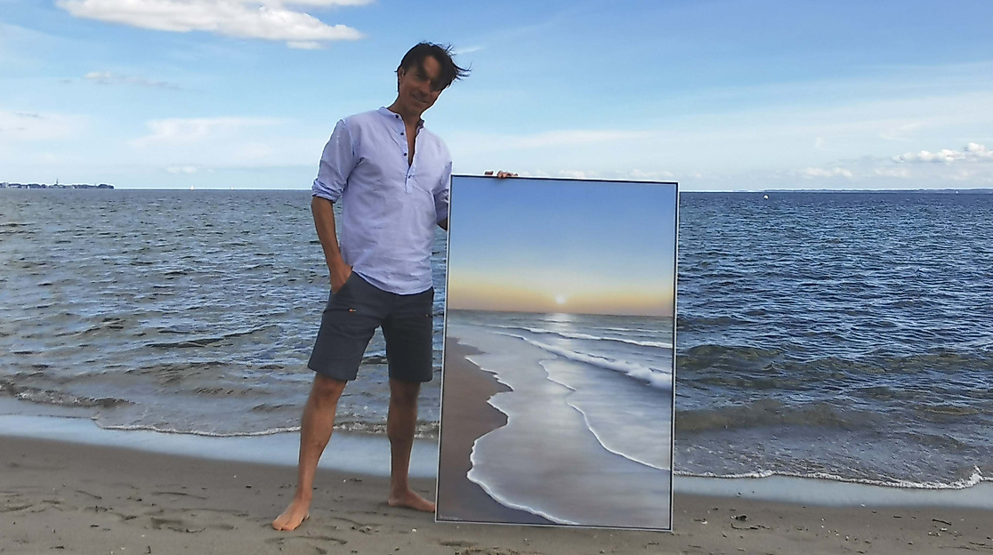 "whispering sun", Unikatgemälde, 120x80cm, mit Weigel