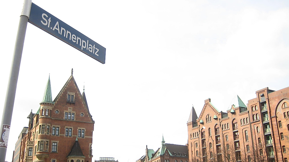 St. Annenplatz in der Hamburger Speicherstadt